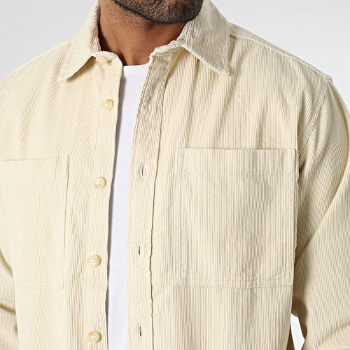 Surchemise Velours Loose Finn Beige