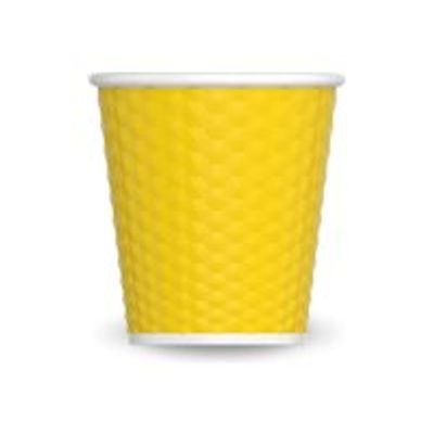 Les Artistes Timeless - Tasse en porcelaine nid d'abeille - 80 ml - jaune