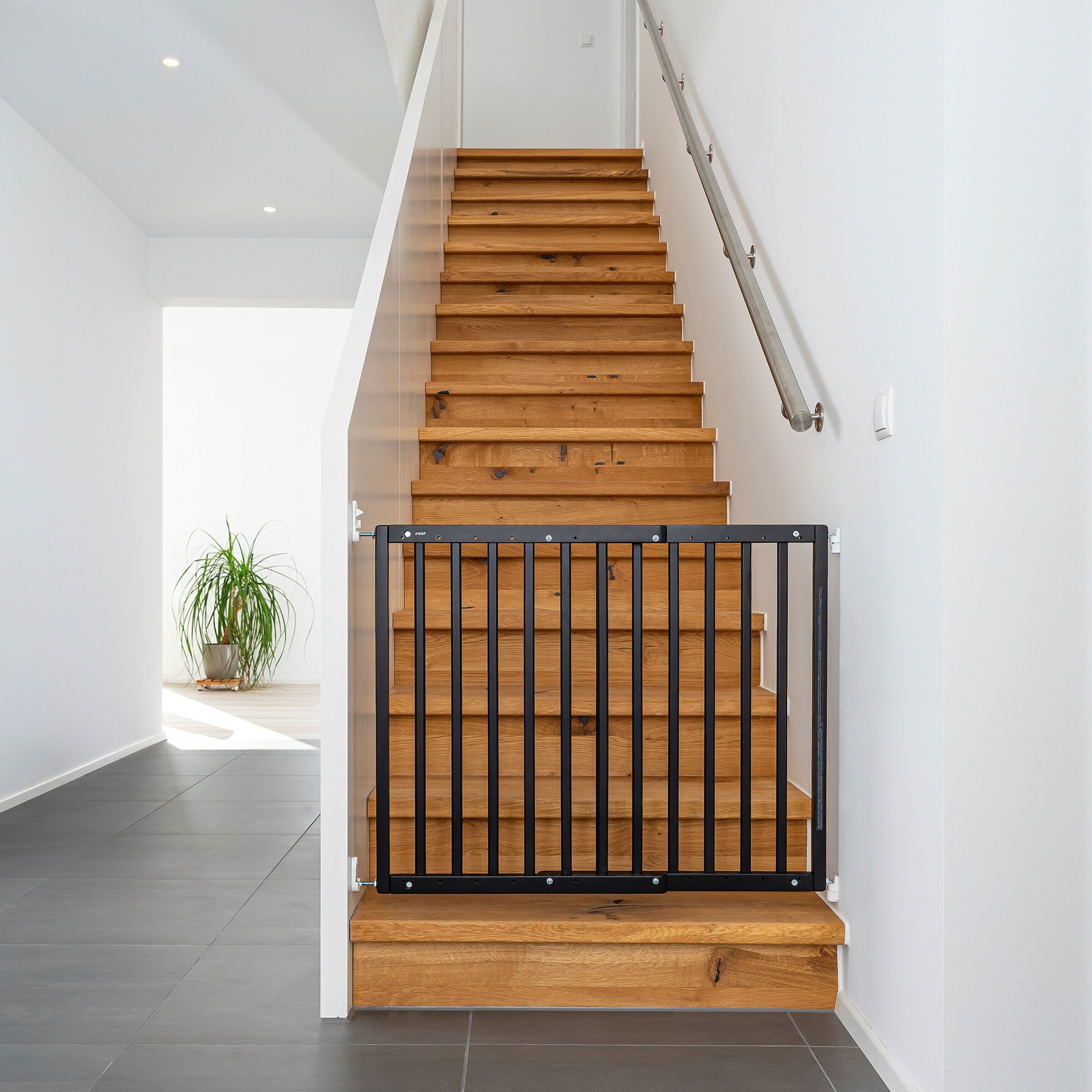 reer Tür- und Treppenschutzgitter Baukasten Schraubgitter schwarz