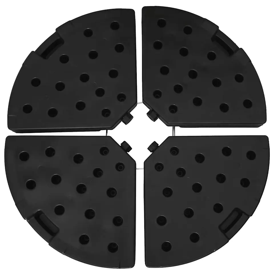 vidaXL - Parasolvoet - Zwart - Kunststof