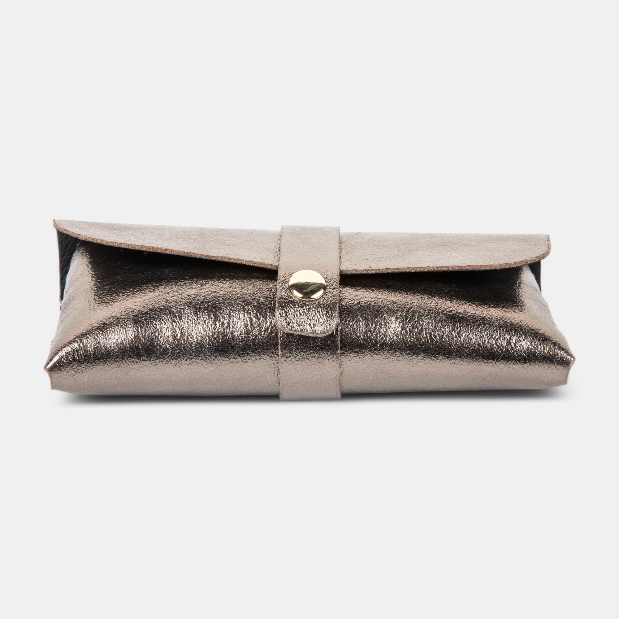 Petite maroquinerie en cuir bronze