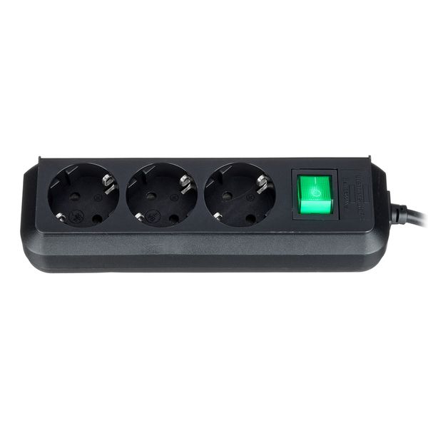 Brennenstuhl Eco-L 3 Way Split Sw 3m BK