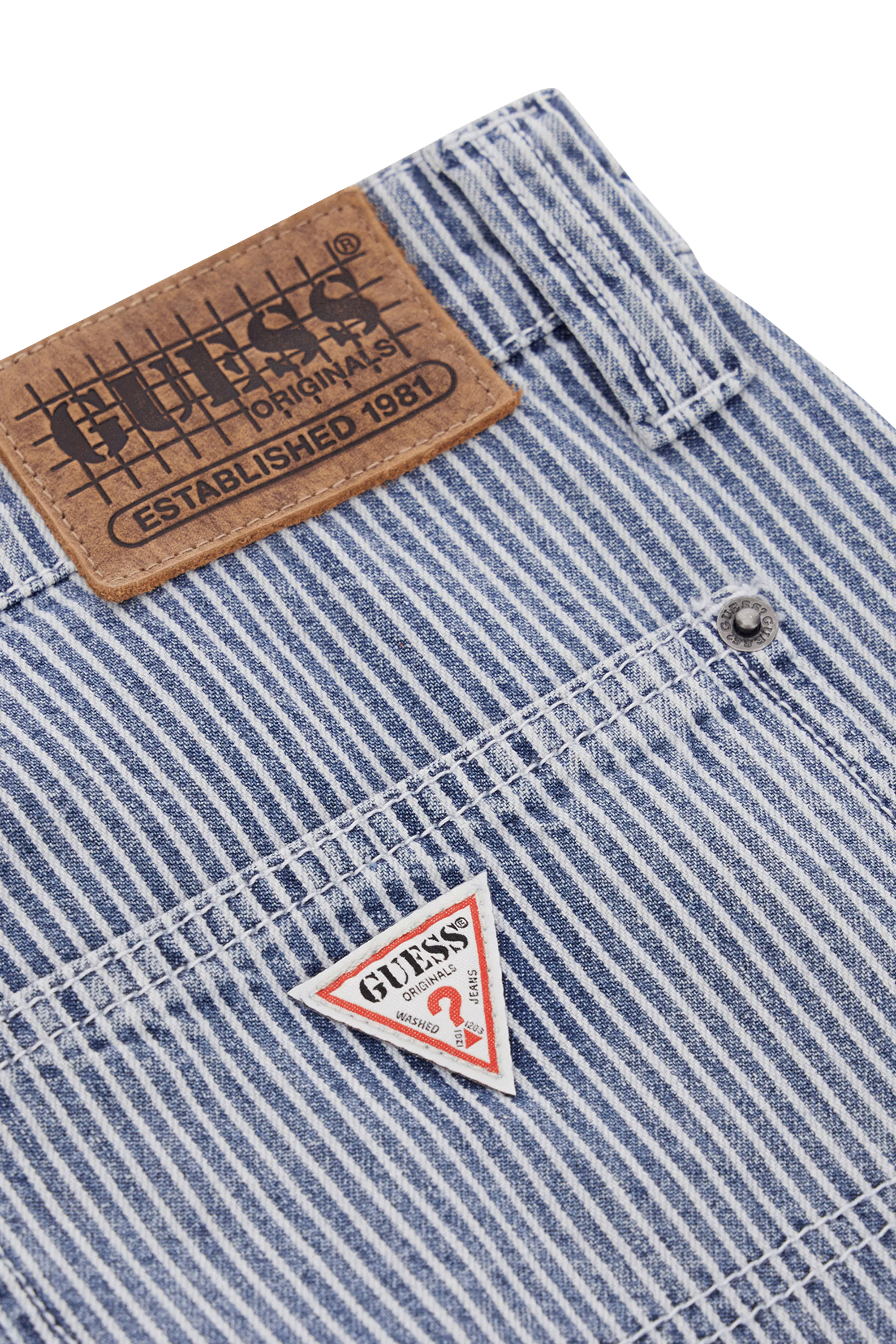 GUESS ORIGINALS Jean GO PINSTRIPE CARPENT S7 Bleu