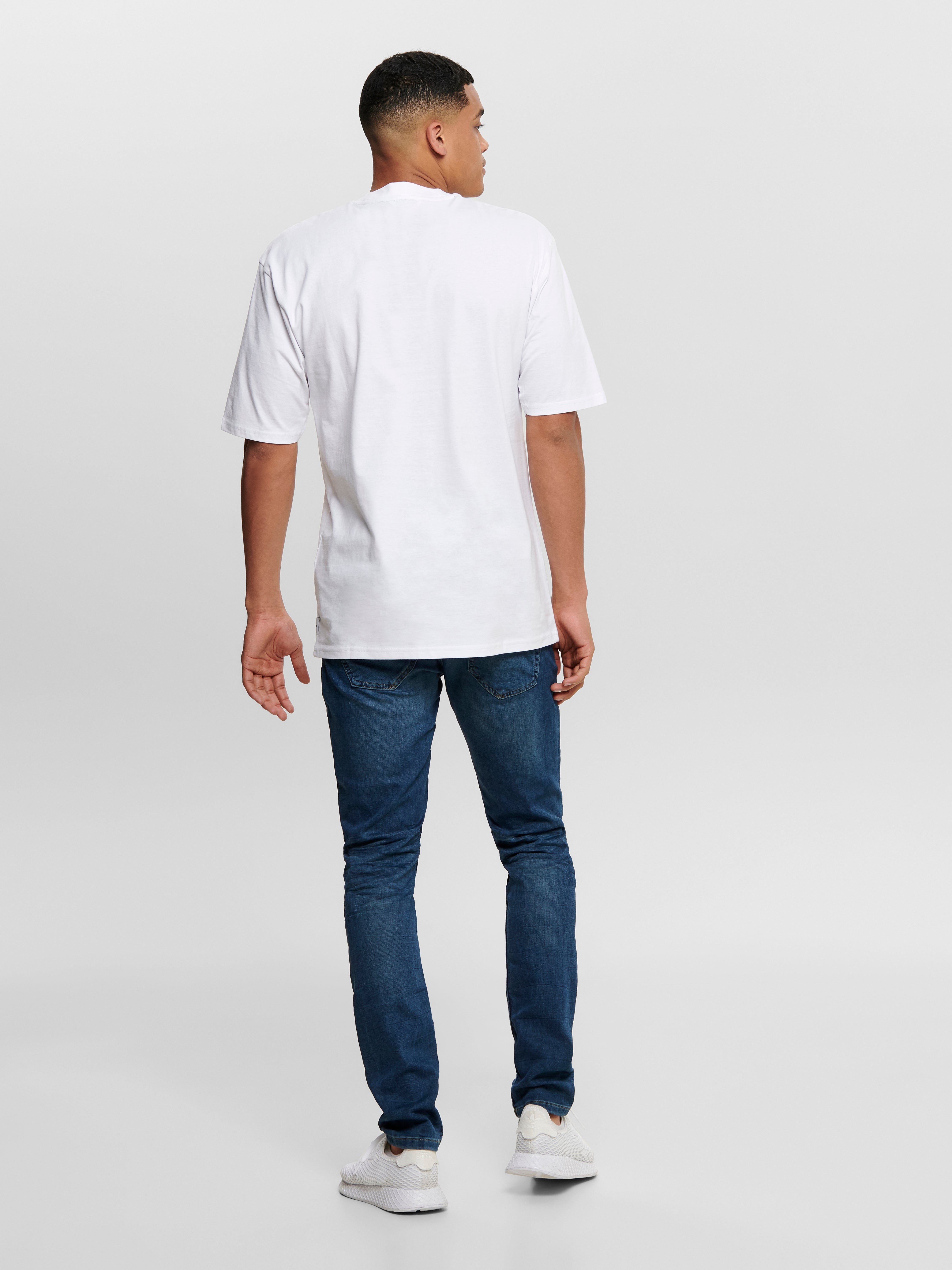 ONSLOOM Mid Rise Slim Fit Jeans Blue Denim