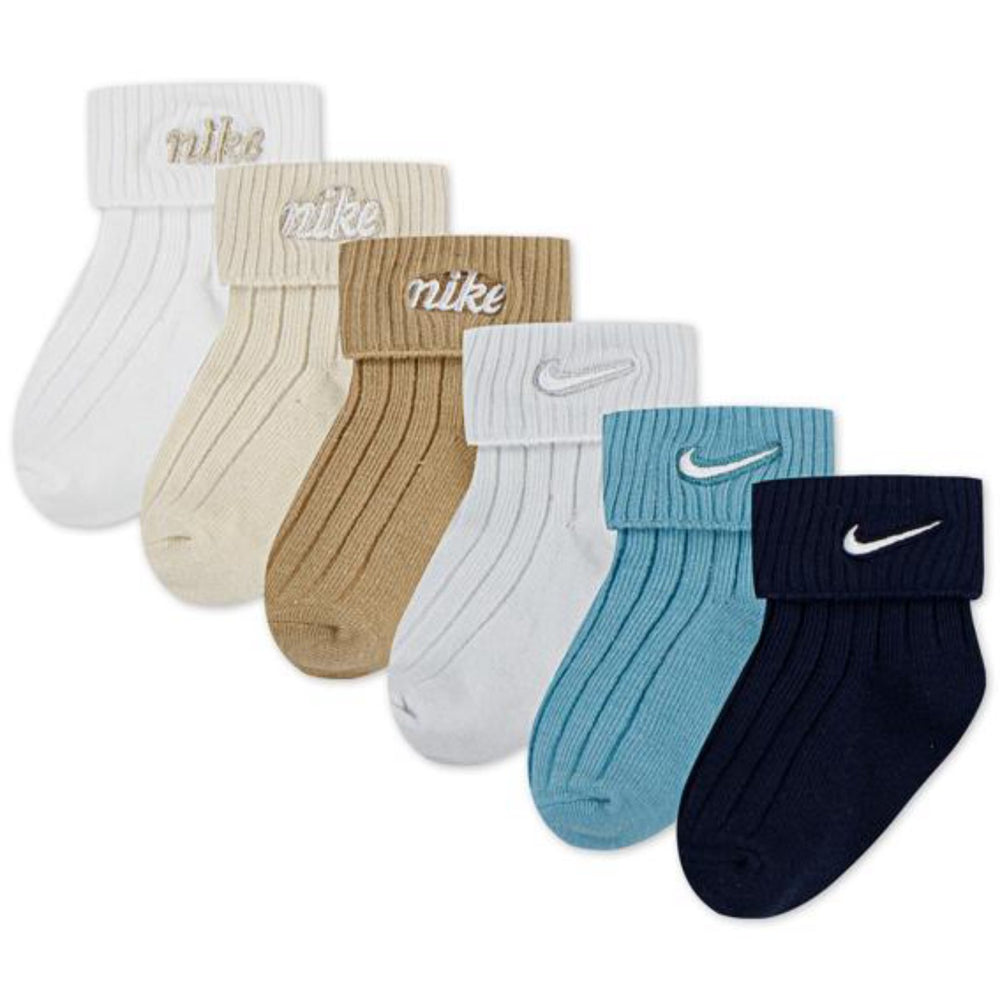 Køb NIKE Sail 6-Pak Rib Turncuff Inf Strømpe
