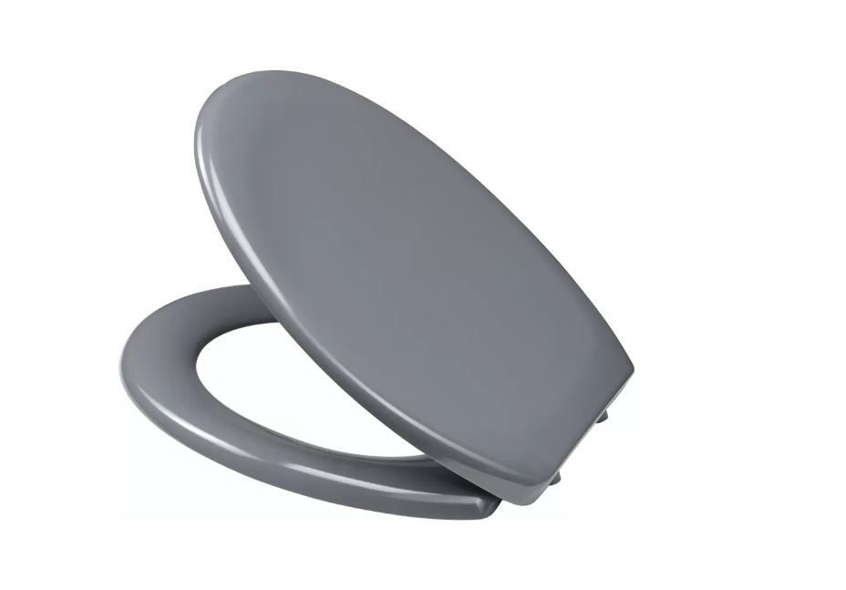 Barbana Slow Down WC Sitz Toiletten Deckel Auflage Badezimmer Home Deko mit Absenkautomatik (31166658) - Grau