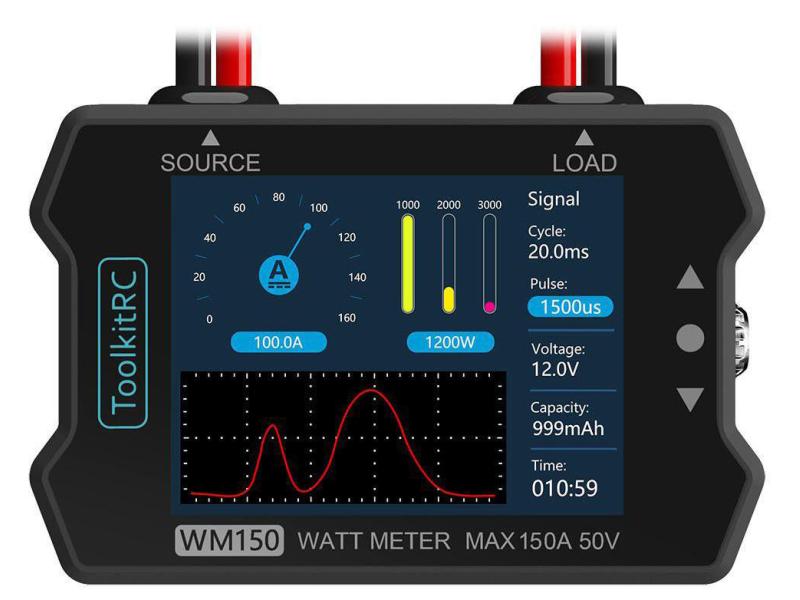 ToolkitRC Akkutester WM150 Advanced Watt & Power Meter Akkutester