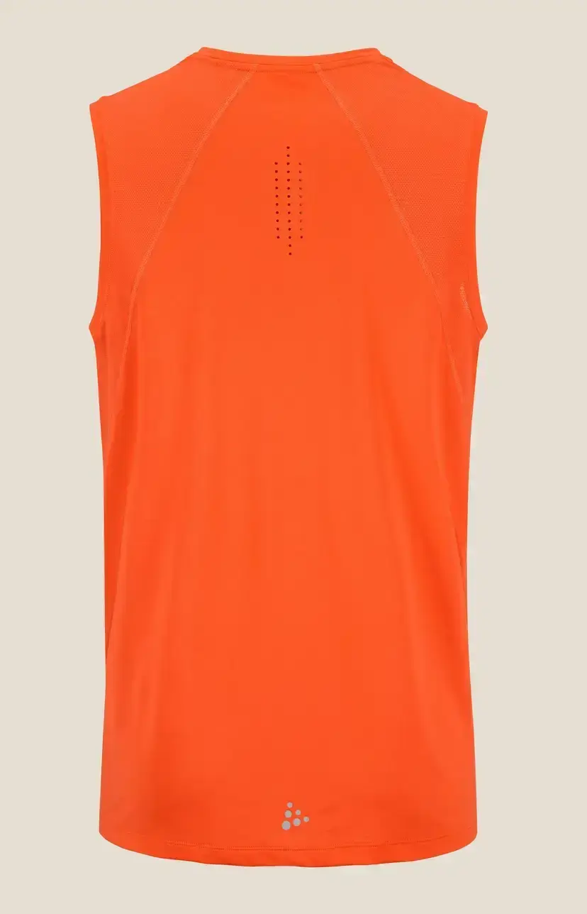 Craft ADV Essence 3 Hardloopshirt Zonder Mouwen Oranje Heren
