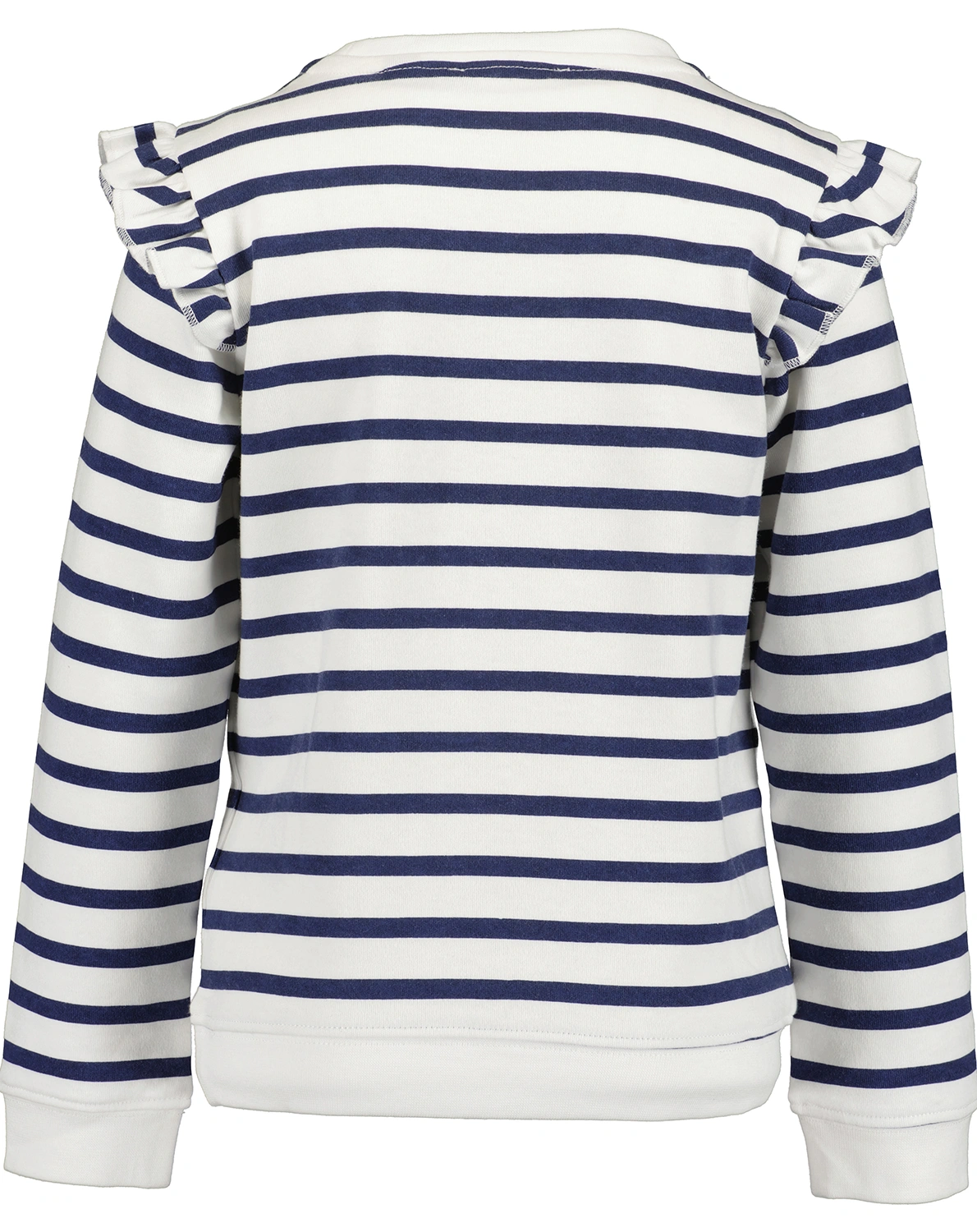 Sweatshirt SMALL FLOWER in blau/weiß gestreift