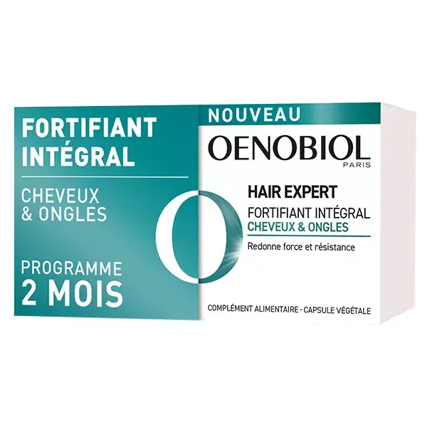 Oenobiol Hair Expert Complete Tratamento Fortificante, Embalagem com 2 x 60 comprimidos