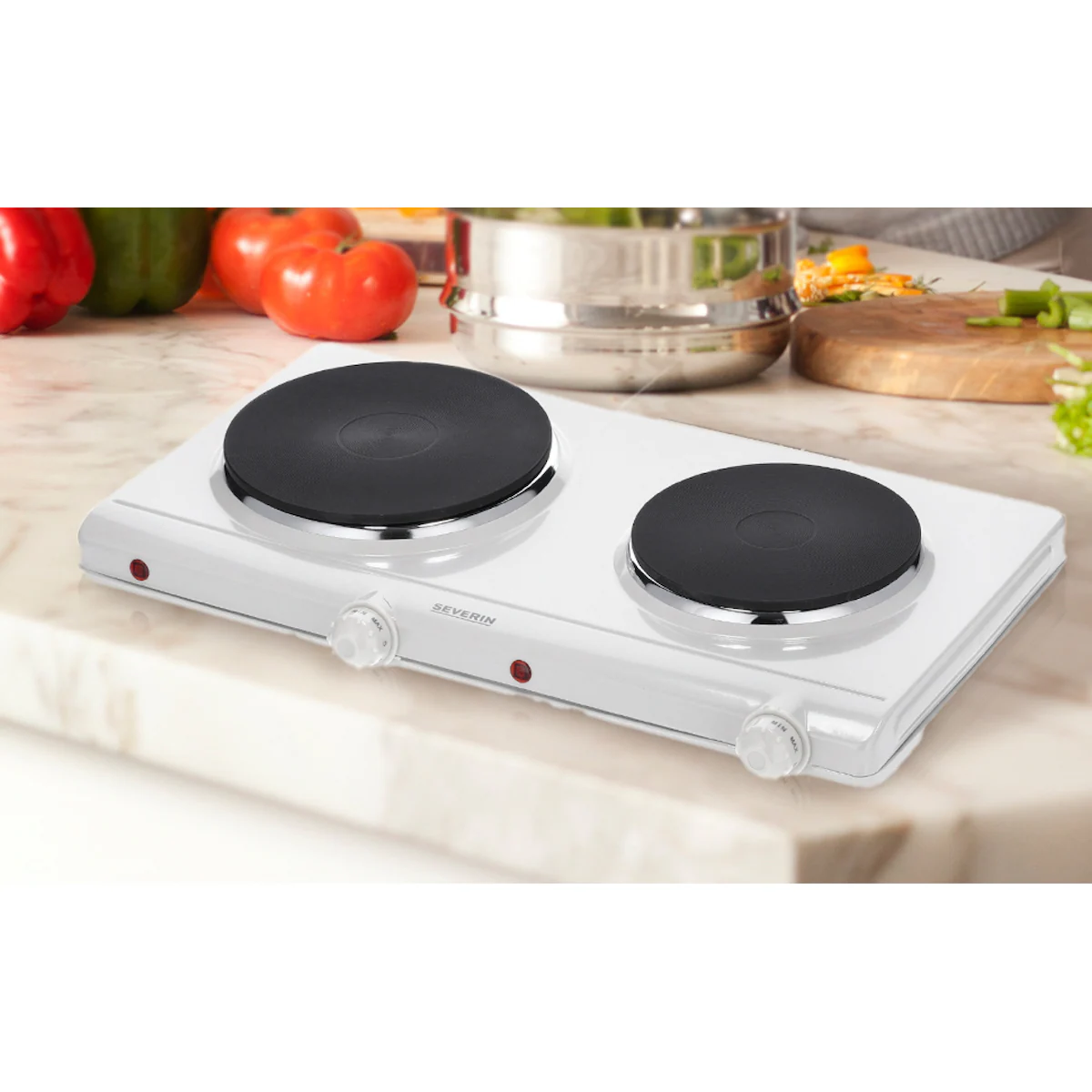 Severin Kokeplate dobbel 2500 watt