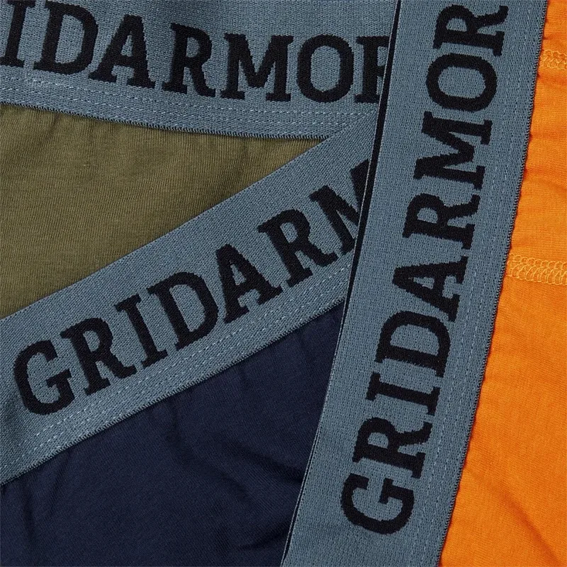 Gridarmor Men's Steine 3p Cotton Boxers 2.0 Multi Color