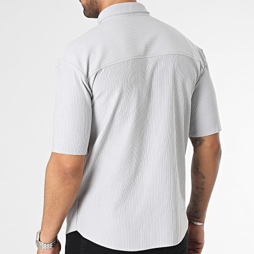 Chemise Manches Courtes Gris