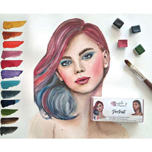 Aquarelle de Provence® extrafeine Aquarellfarben 12er-Set, 
