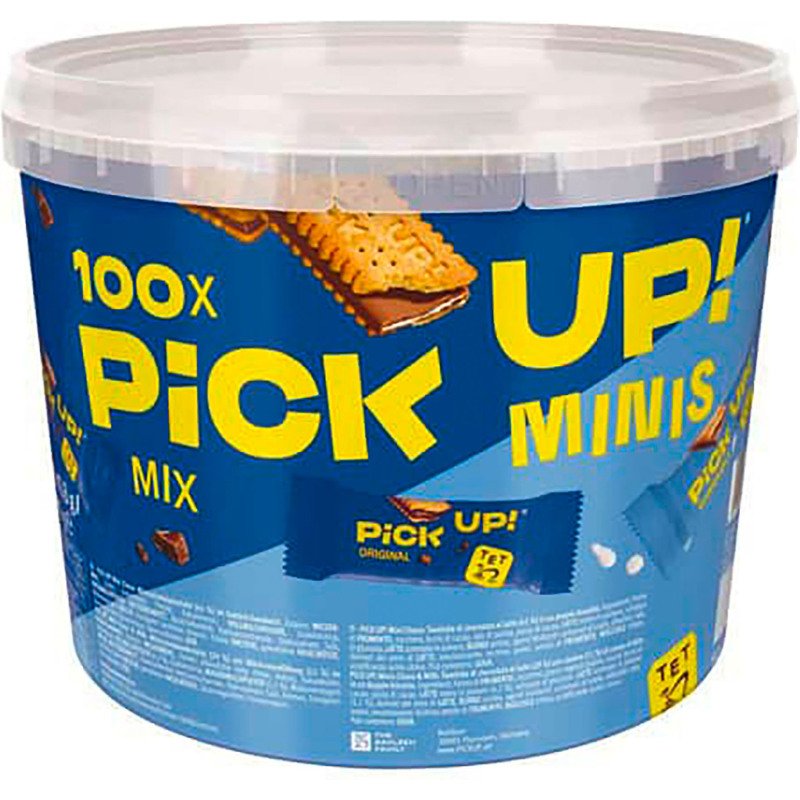 Pick up ! Barre de biscuits 'minis' mix - Boîte de 100