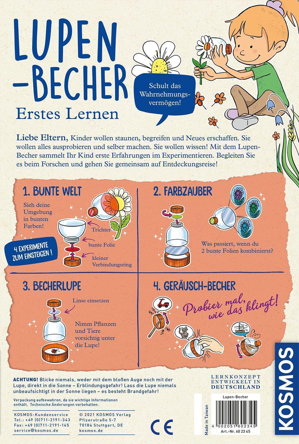 Experimentier-Set – Erstes Lernen: Lupen-Becher