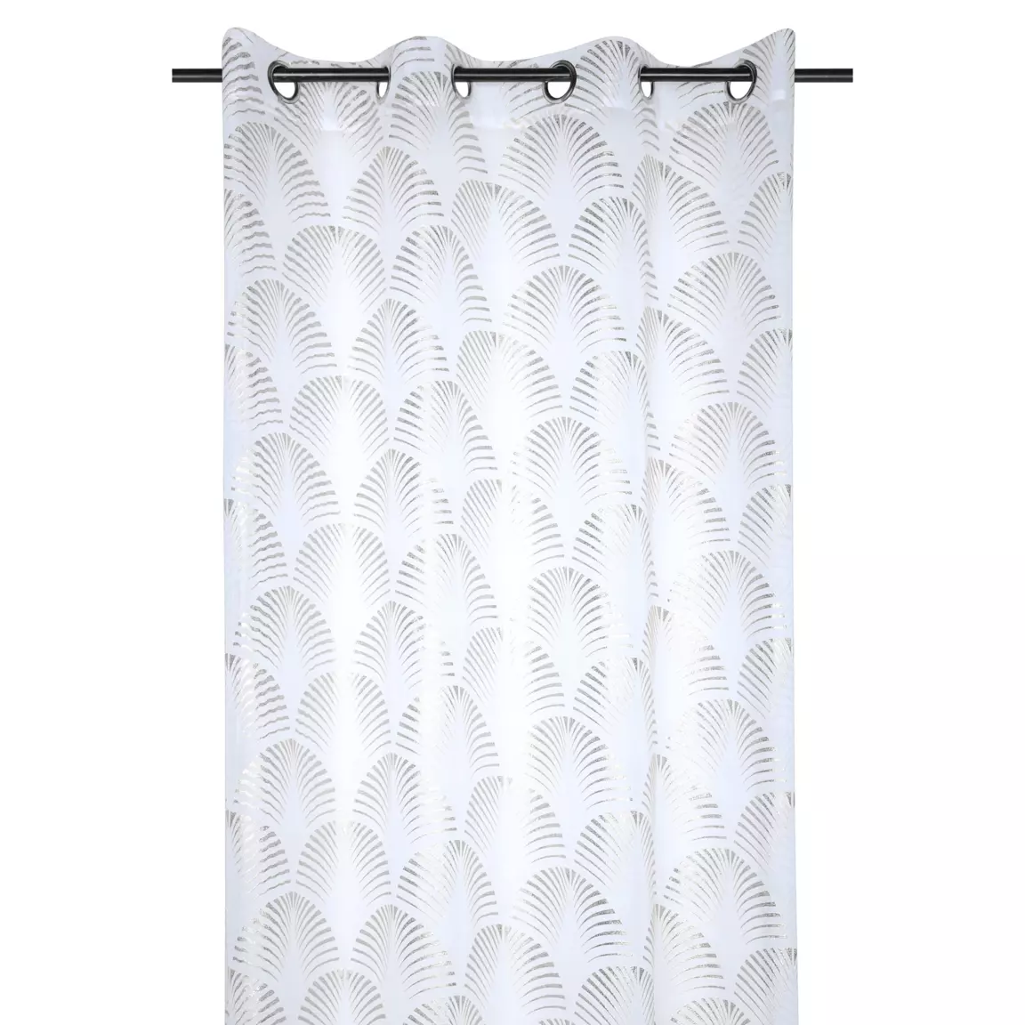 Voilage œillets (140 x 260 cm) Maldives Argent