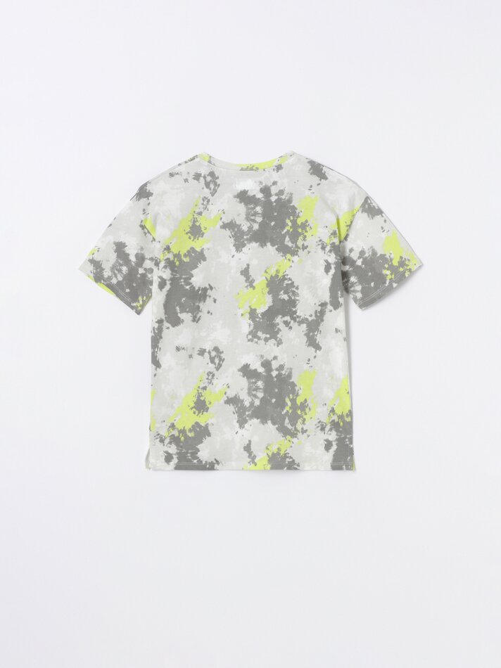 Camiseta estampada - Branco-sujo