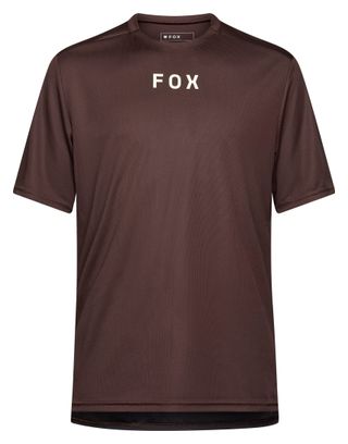 Maillot Manches Courtes Homme Fox Ranger Wordmark Marron