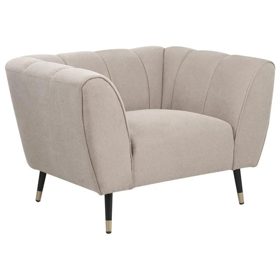 ORSTA - Fauteuil - Taupe - Polyester
