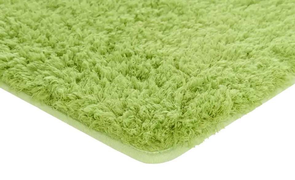 HOME STORY Badteppich Curly 70 cm Grün