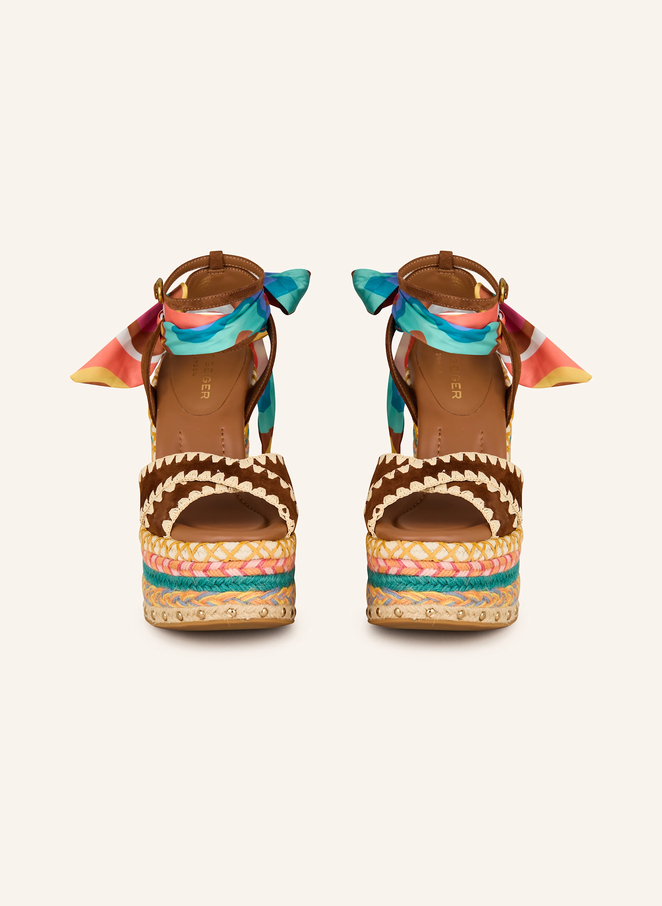 KURT GEIGER Plateau-Sandaletten mit Nieten