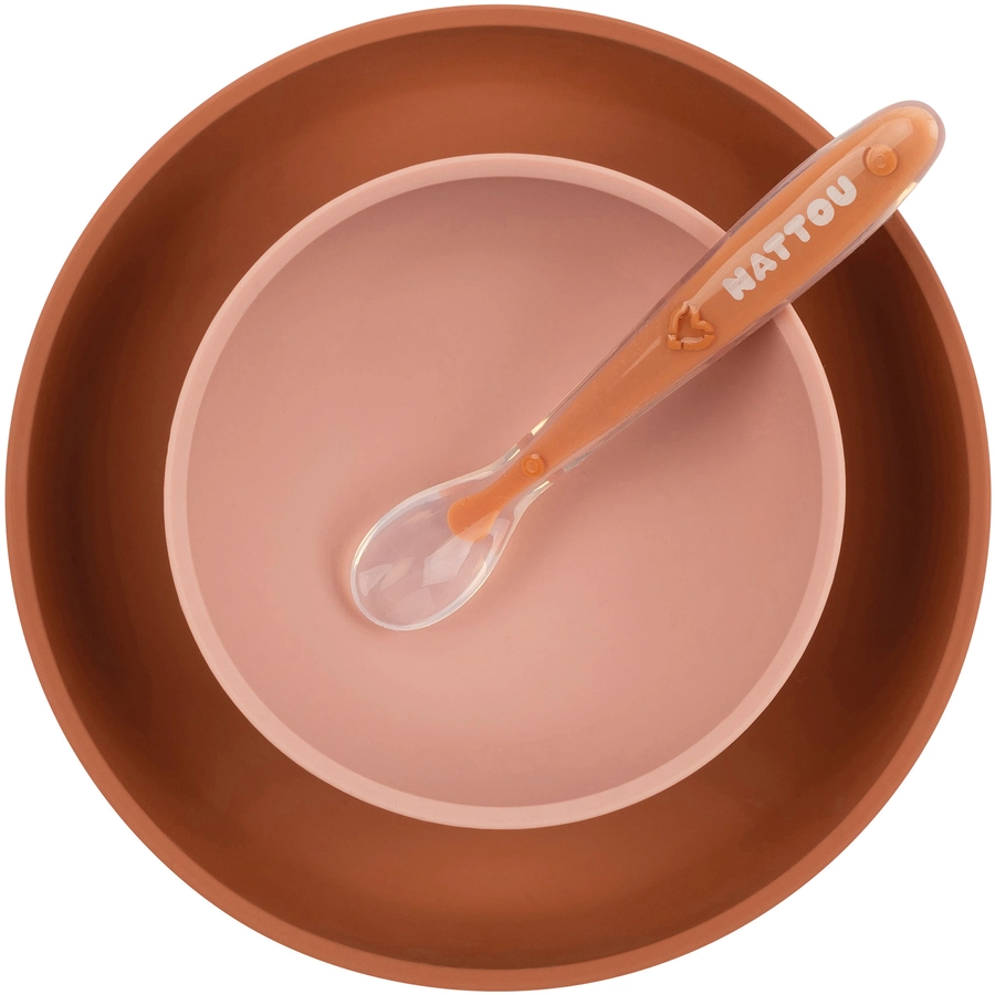 Nattou Esslern Set + Lätzchen Rosa