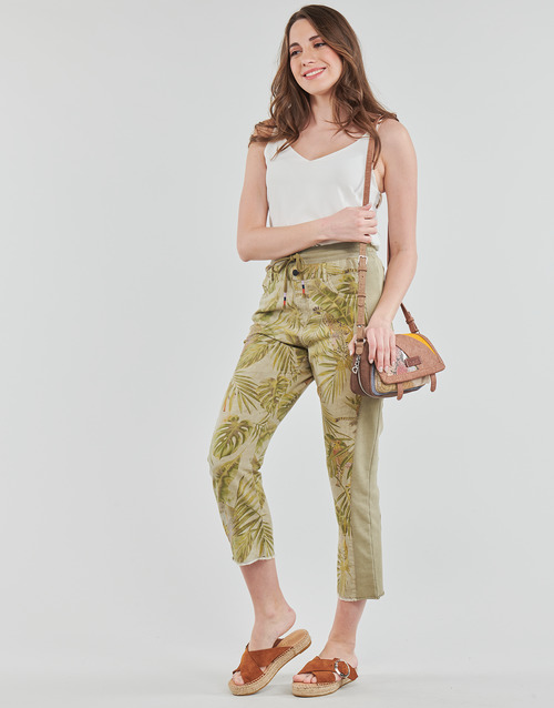 Desigual - PANT_JUNGLE - kaki / Multicolore