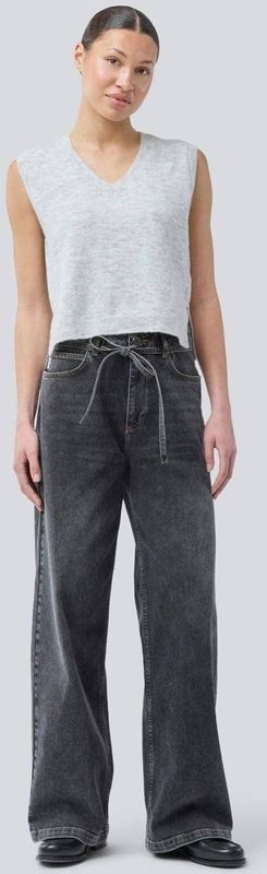 Modström - Wide Leg Jeans - Zwart - Denim