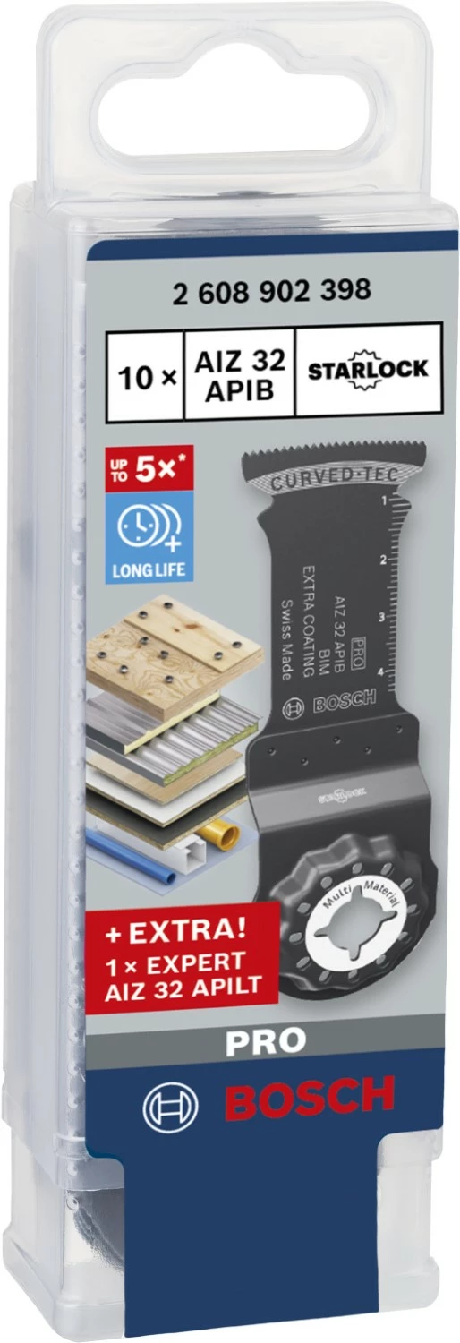 Bosch 2608902398 10-delige BIM Hout en metaal inzaagblad   1X Expert multi material zaagblad