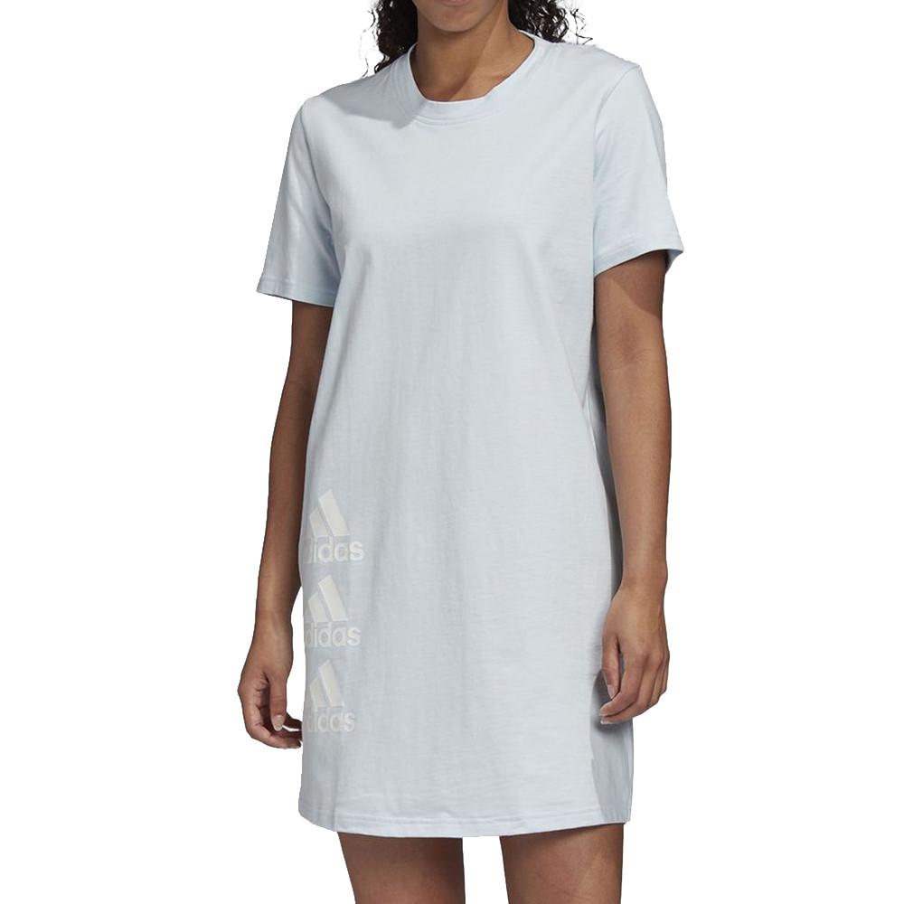 Adidas Robe bleu femme Adidas W Stack T Dress