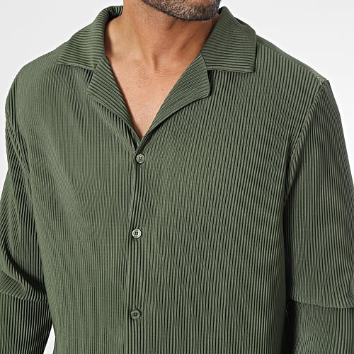 Chemise Manches Longues Vert Kaki