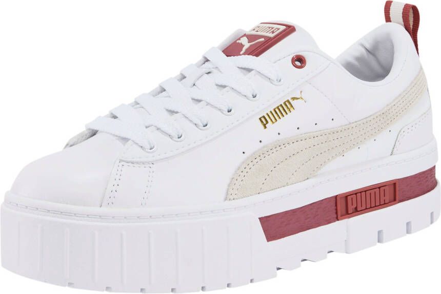 PUMA Mayze Lth Wn Lage sneakers Leren Sneaker Dames Wit