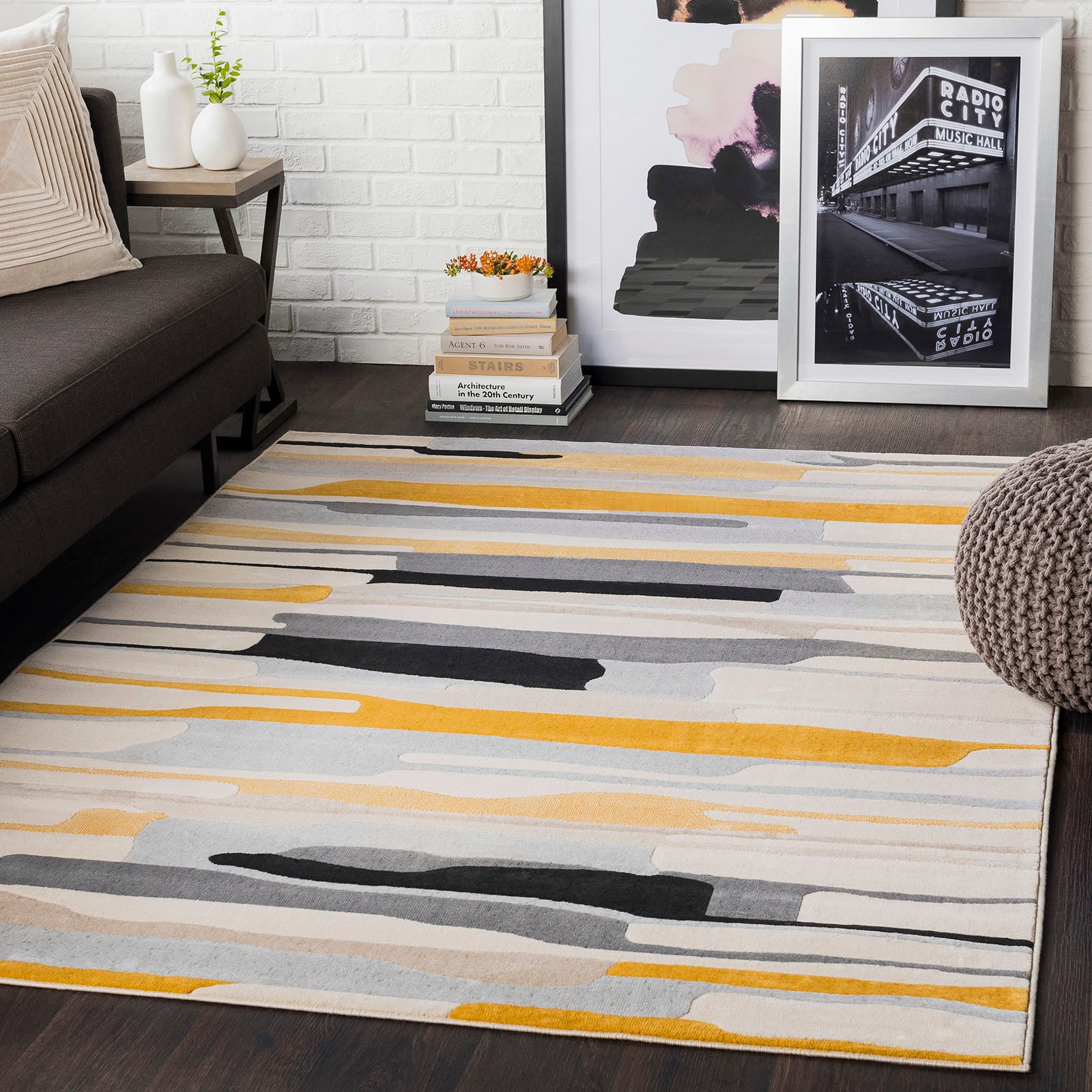 Livabliss Teppich »HOUSTON« rechteckig 11 mm Höhe Skandi Design, Modern Boho Kurzflor Wohnzimmerteppich, Schlafzimmer