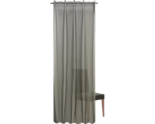 Gordijn met universele band Bayonne zwart/goud 135x280 cm