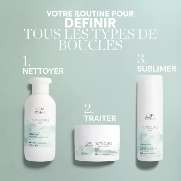 Máscara de Condicionamento Profundo Antifrizz Nutricurls da Wella Professionals para Cabelos Ondulados e Cacheados 500ml