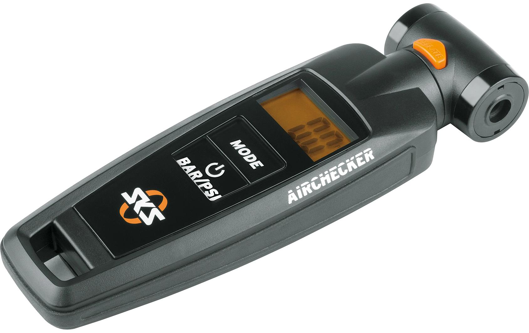 Messgerät Airchecker Drehbarer DuokopfLuftdurckmessgerät für Fahrräder, schwarz