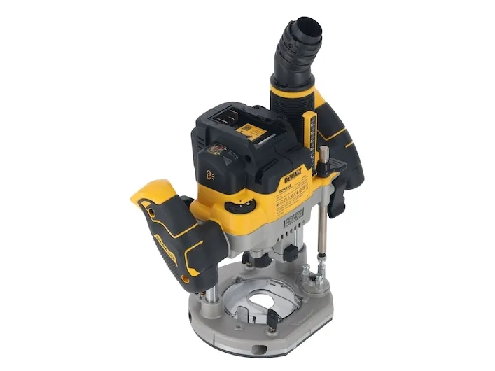 DeWALT DCW620NT-XJ, Fod til justering af fræsedybde, Børstefri, Sort, Gul, 23000 rpm, 8 (5/16