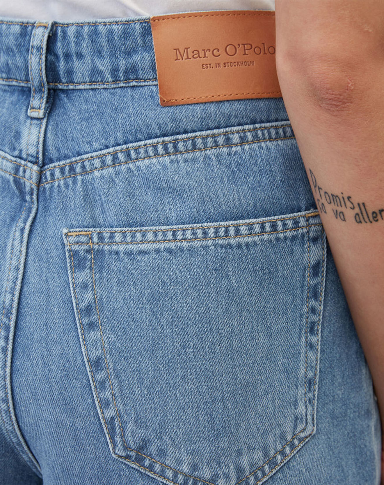 Marc O'Polo Jean Sofo Relax Taille haute bleu moyen