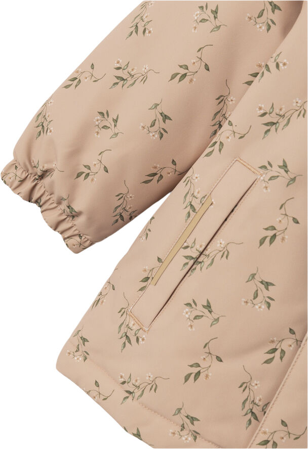 Lil' Atelier NMFLASNOW10 JACKET AOP 1FO LIL Rugby tan