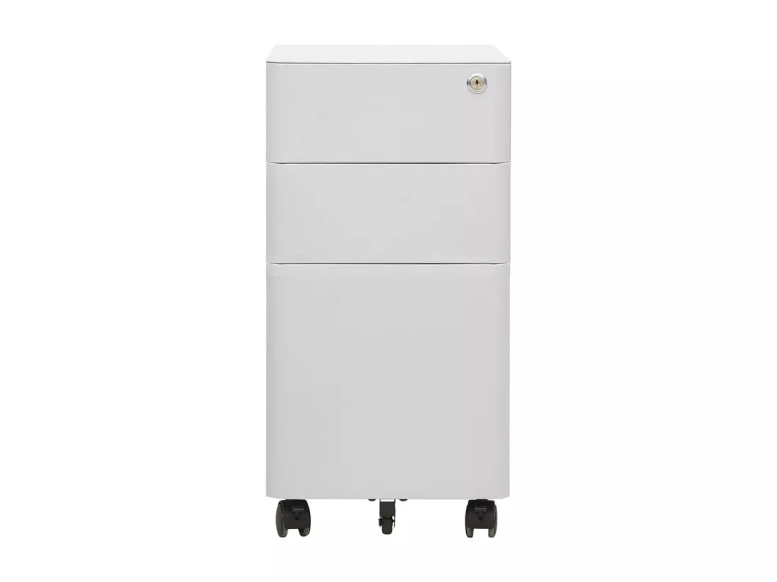 Classeur mobile Gris clair 30x45x59 cm Acier