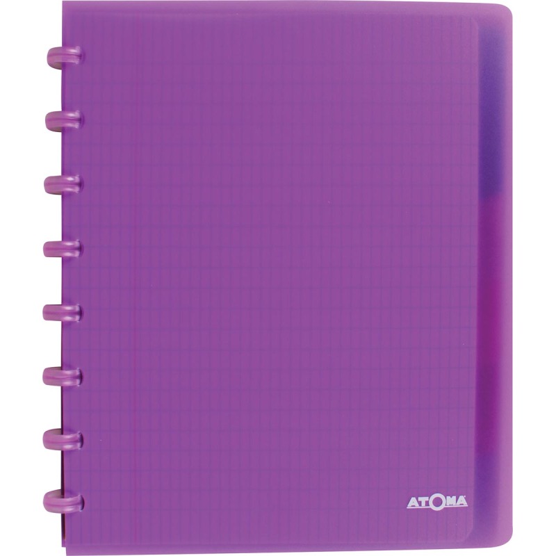 Cahier anneaux avec intercalaires Atoma Trendy 16,5 x 21 cm - 4 x 8 mm - 120 pages