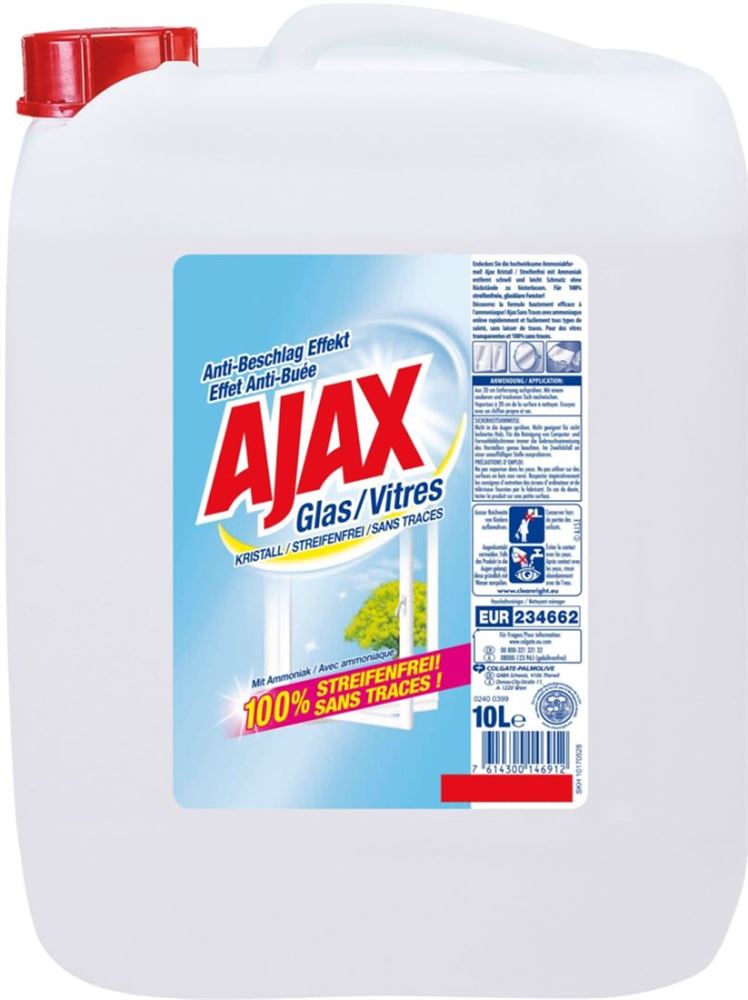 AJAX Glas Streifenfrei<br>10 l, Kanister, flüssig