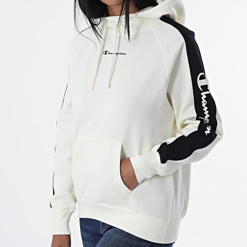 Sweat Capuche Femme A Bandes 115571 Beige
