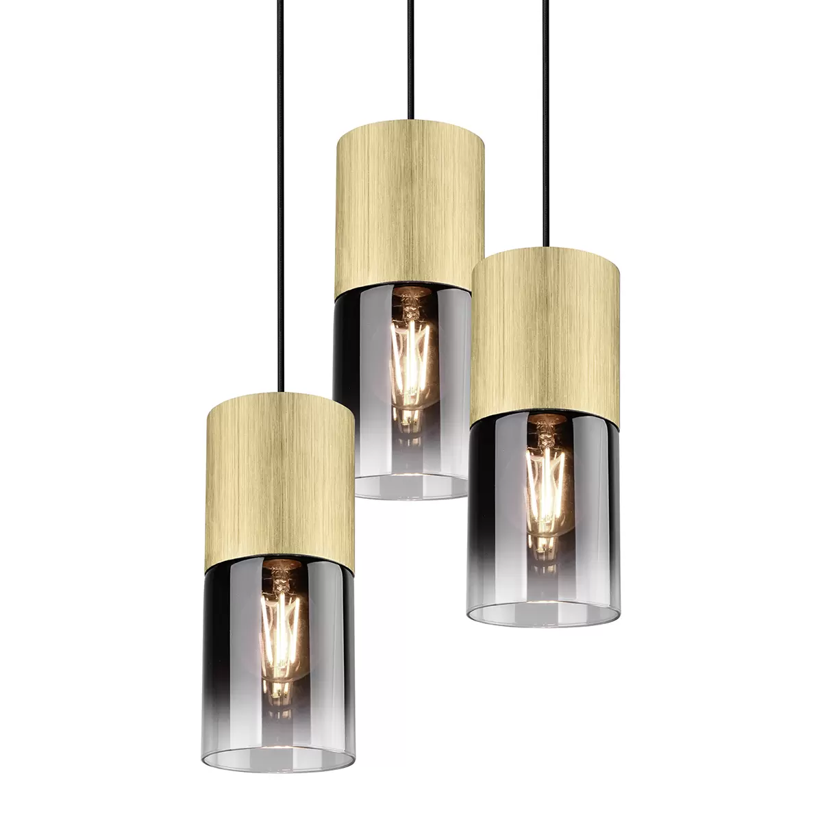 Pendelleuchte Robin gold,schwarz