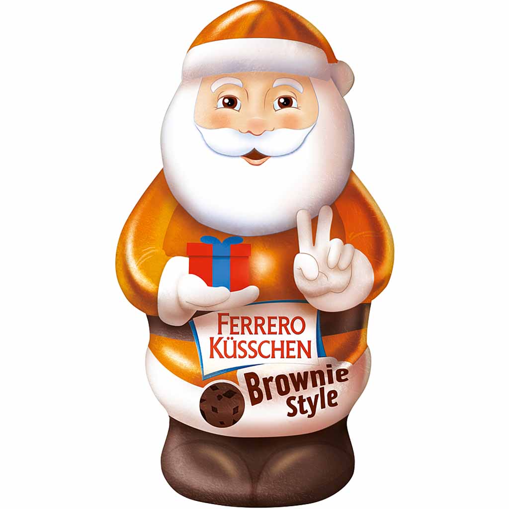 Ferrero Küsschen Weihnachtsmann Brownie Style 18x70g=1260g MHD:20.4.25