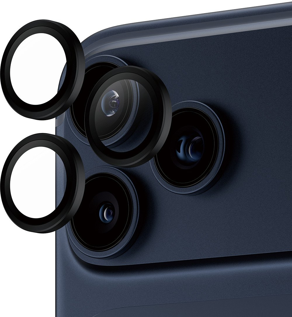 Hoops iPhone 17 Pro / 17 Pro Max Kameraschutz Objektiv Ring Protector Abdeckung (PG43455) - Schwarz