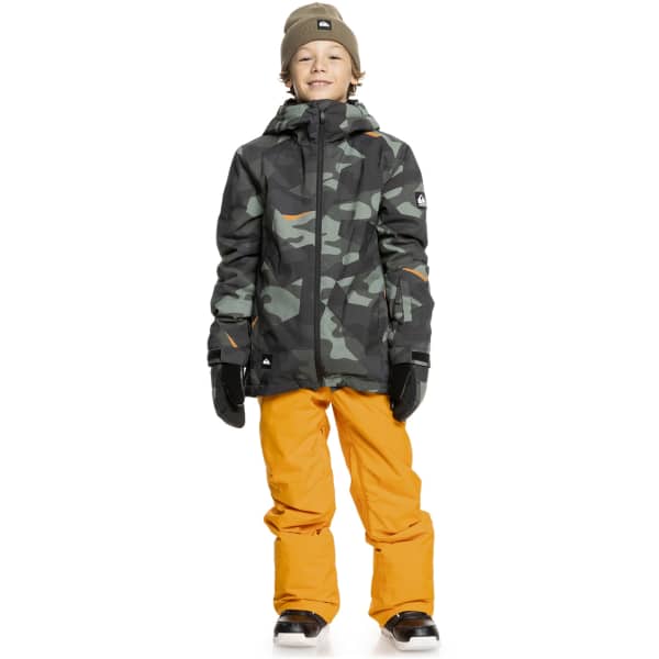 Veste de ski QUIKSILVER MISSION PRINTED YTH JK PUZZLE CAMO SEA SPRAY