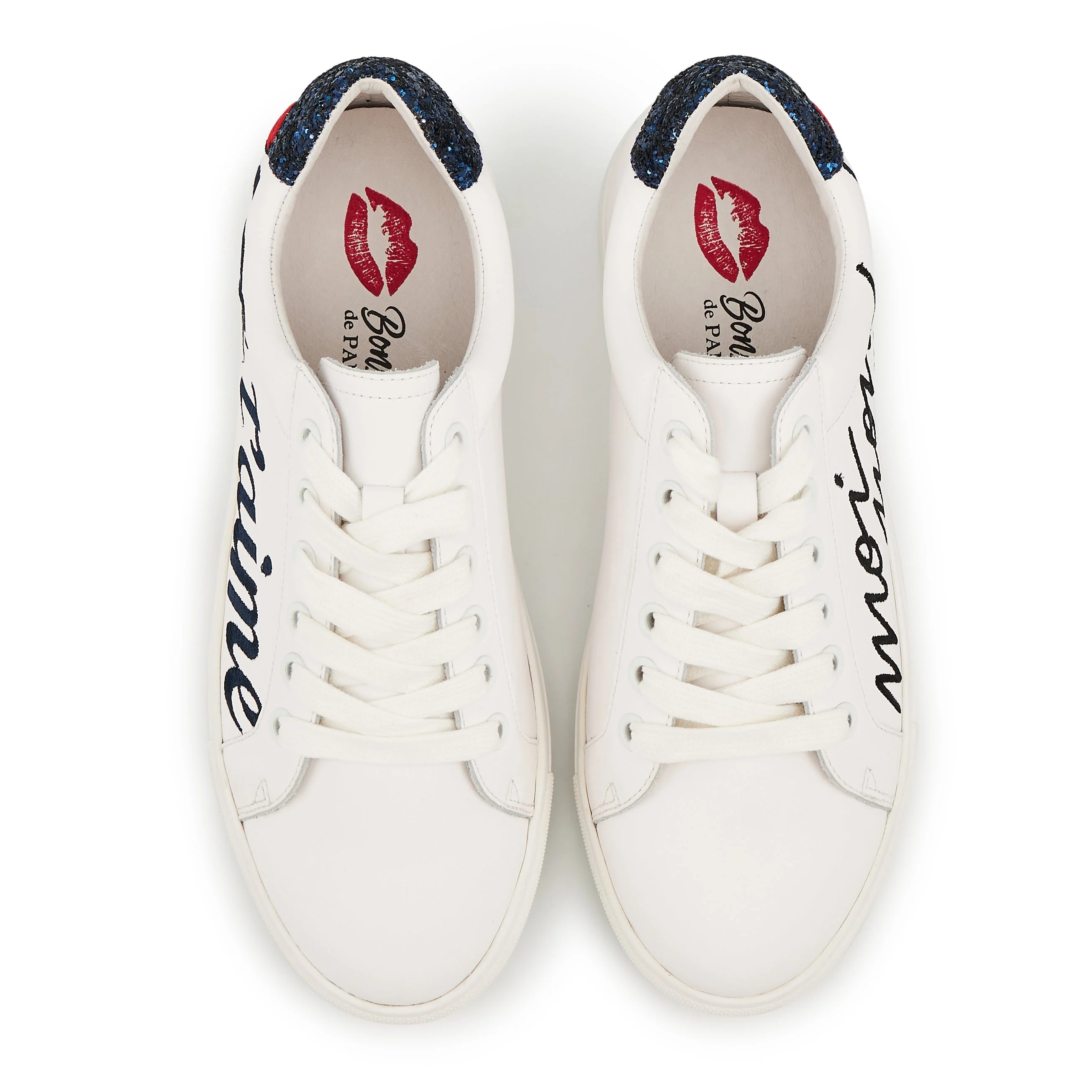 SIMONE MOI NON PLUS - Sneakers en cuir | Blanc