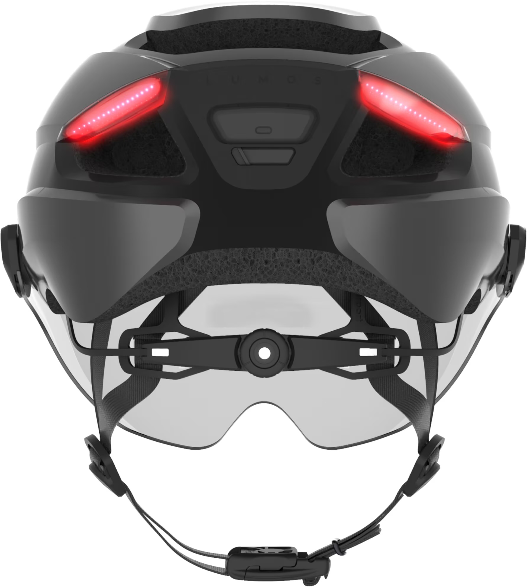 (Gr. M/L) Ultra E-Bike Verstellbarer Fahrrad Helm Velo Kopf Schutz mit Front- und Rücklicht / Blinkerfunktion / Visier - Grau